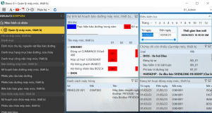Danh mục hạng mục bảo dưỡng