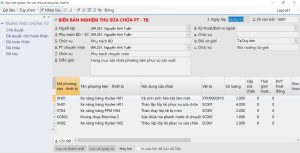 Biên bản nghiệm thu