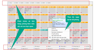 Giao diện đặt phòng