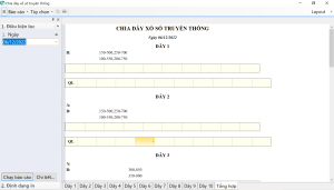 Chia dây vé xổ số truyền thống