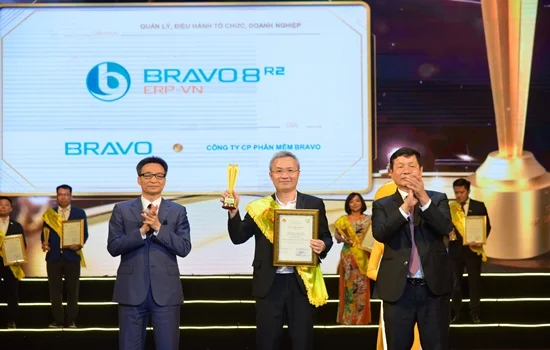 BRAVO 8R2 (ERP-VN) vinh dự nhận TOP 10 Giải thưởng Sao Khuê 2022