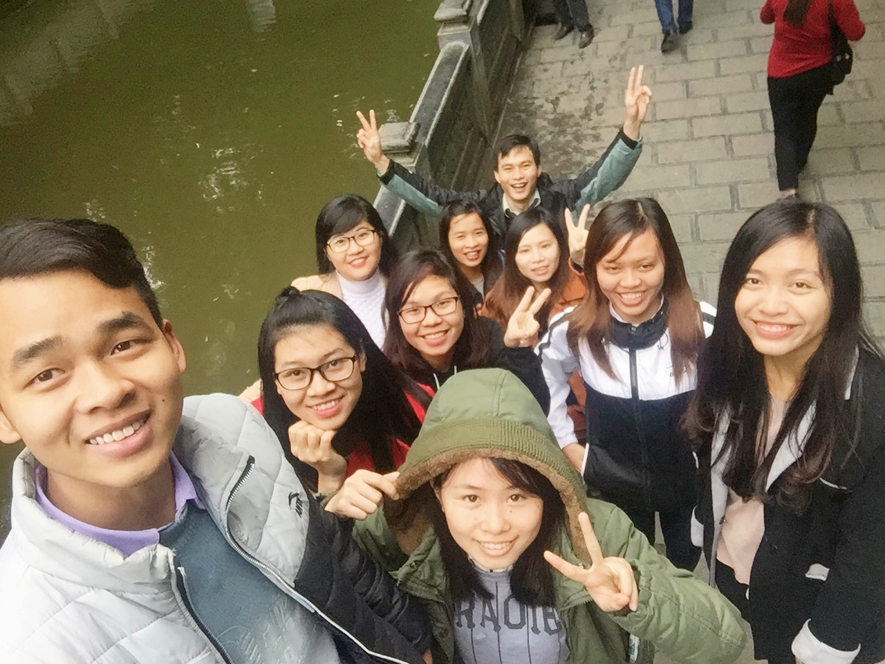 Chuyến đi có sự tham gia của cả các bạn sinh viên thực tập