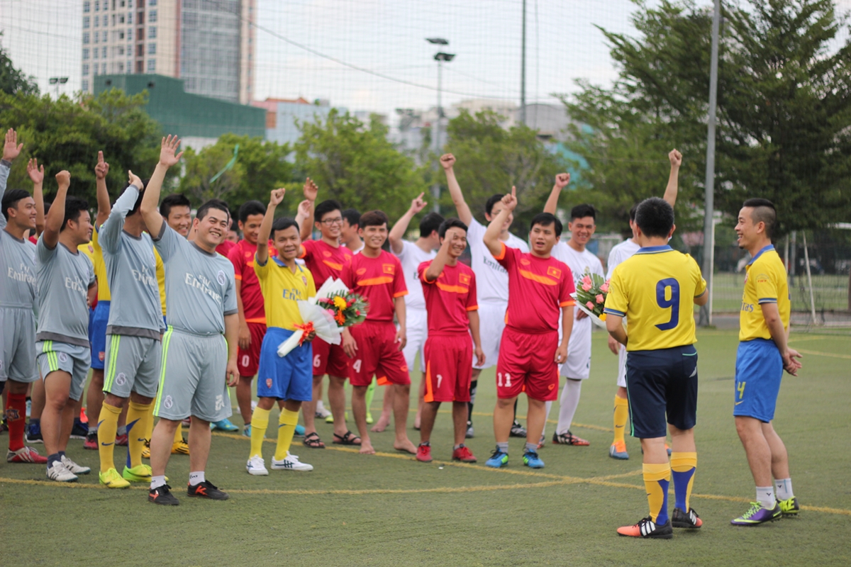 Tinh thần cực cao của các cầu thủ tham gia giải