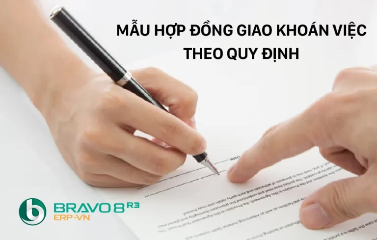 Mẫu hợp đồng khoán việc mới nhất theo quy định