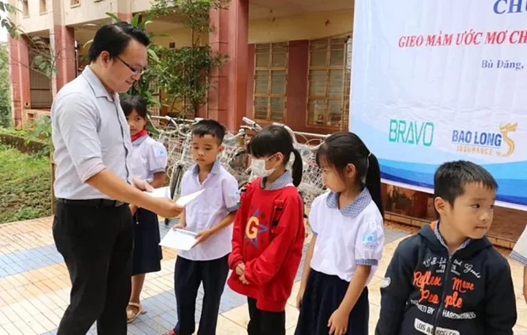 BRAVO đồng hành gieo mầm ước mơ cho trẻ em khó khăn tại Bình Phước