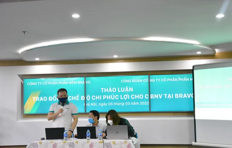 Thảo luận về chế độ chi phúc lợi cho CBNV tại BRAVO Hà Nội