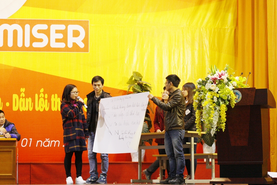 Phần thuyết trình đưa ra giải pháp của đội No.1