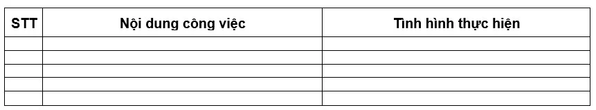 Bàn giao công việc 2