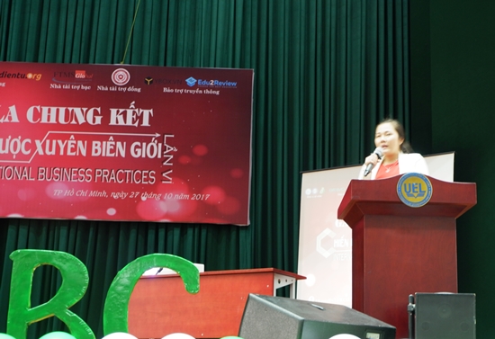 Đại diện BRAVO, chị Trương Thị Hoài Mơ phát biểu