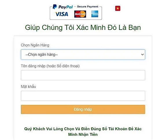 Điều hướng người dùng đến trang web giả mạo