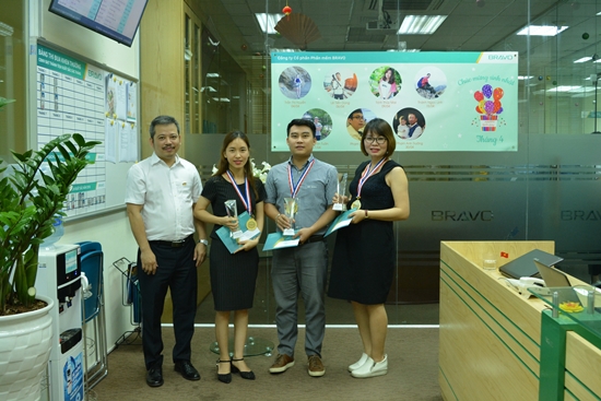 BRAVO Hà Nội trao cúp nhân viên xuất sắc tháng 3/2019