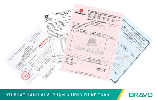 Mức xử phạt đối với các hành vi vi phạm chứng từ kế toán năm 2021