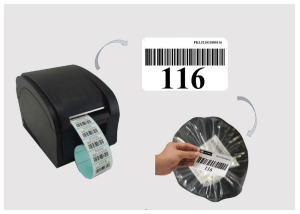 Dán mã vạch lên nguyên liệu