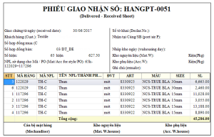 Nhập nguyên phụ liệu