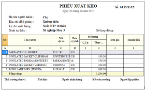 Xuất đi sản xuất