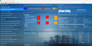 Giao diện Phân hệ Quản lý máy móc thiết bị