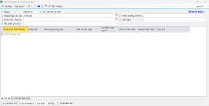 Màn hình cập nhật phiếu yêu cầu bảo dưỡng