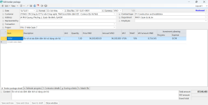 Update and track bidding package