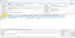 Update sales contract information