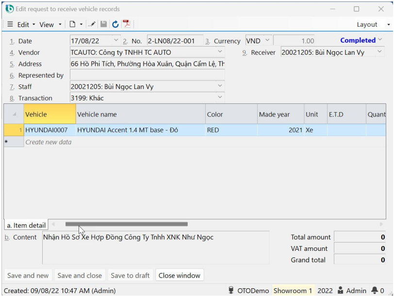 Tracking and process vehicle records