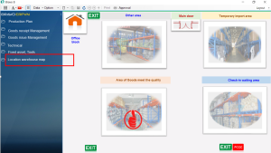  Track Warehouse management according to the Location Map