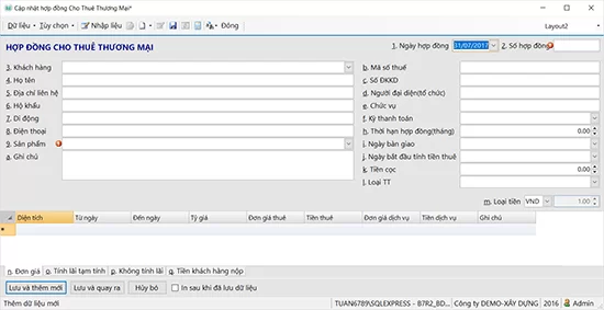 Phần mềm quản trị doanh nghiệp xây dựng