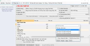 Mẫu form cập nhật yêu cầu thiết kế