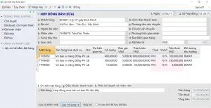 Mẫu form cập nhật hợp đồng bán
