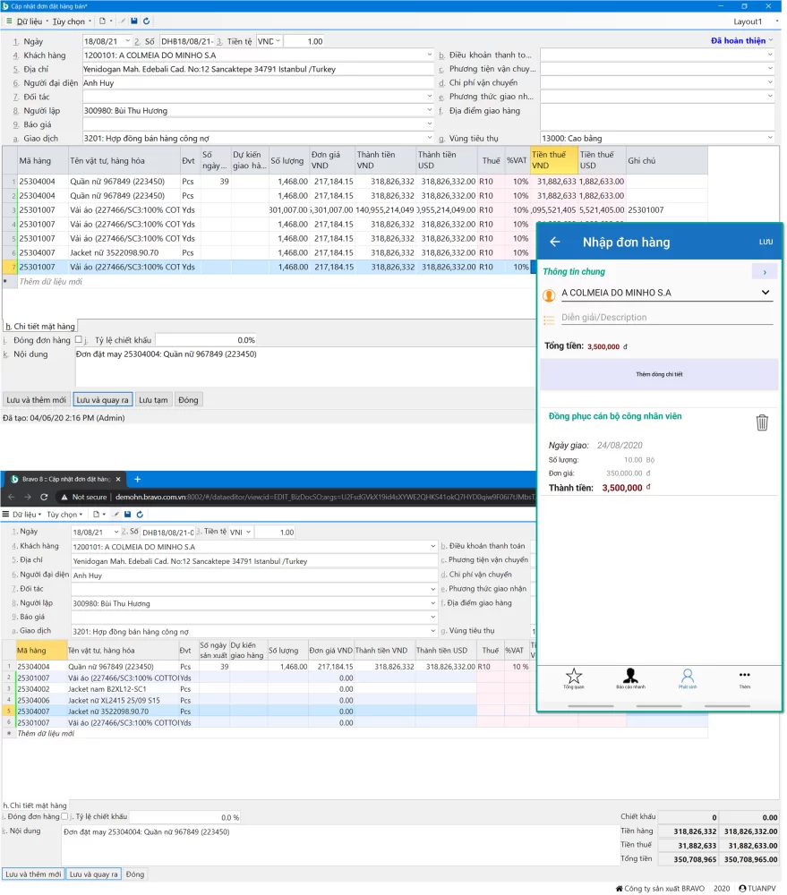 giao diện mới của BRAVO 8R2 APP 5