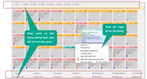 Giao diện đặt phòng