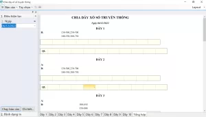 Chia dây vé xổ số truyền thống