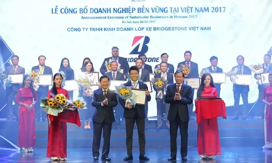 Bridgestone Việt Nam thuộc Top 100 DN Phát triển bền vững 2017