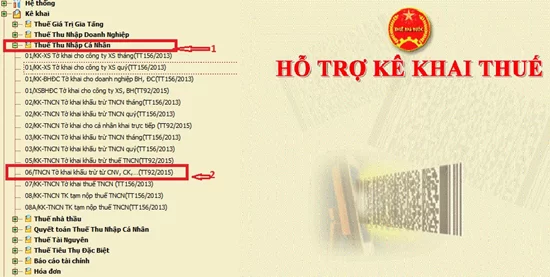 Cách lập tờ khai thuế GTGT và thuế TNCN