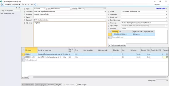 Kế toán giá thành trên Bravo 8