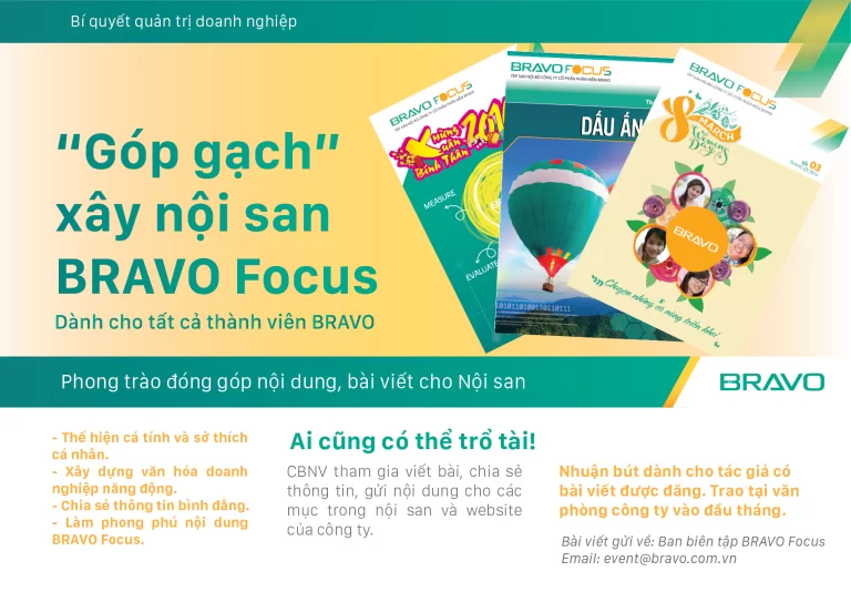 Góp gạch xây Nội san BRAVO Focus