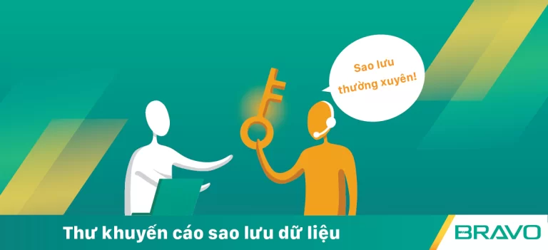Thư khuyến cáo sao lưu dữ liệu