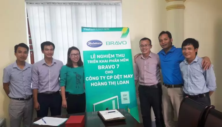 Họp nghiệm thu triển khai phần mềm BRAVO 7 tại Dệt may Hoàng Thị Loan