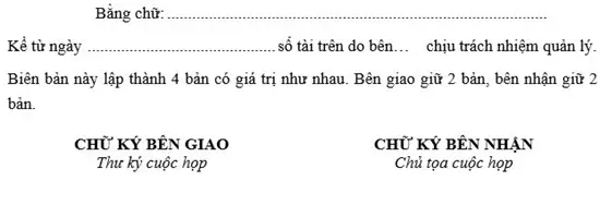 Mẫu biên bản bàn giao tài sản - 03