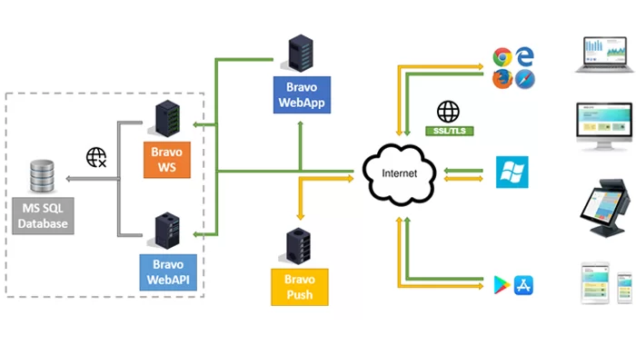 Mô hình truyền nhận và nền tảng sử dụng phần mềm BRAVO