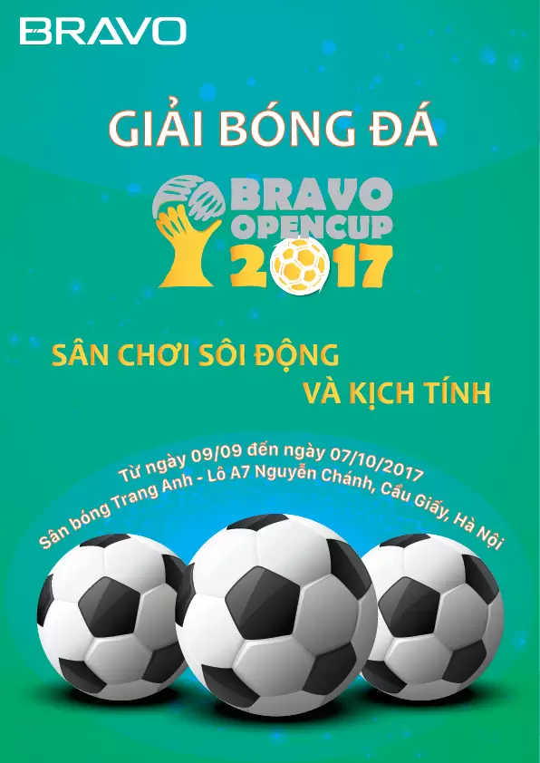 Giải bóng đá giao hữu – BRAVO OpenCup 2017