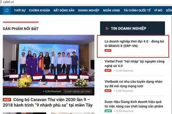 CafeF: Là doanh nghiệp thời đại 4.0