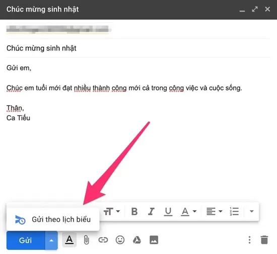 Thủ thuật Gmail: Cách hẹn giờ để gửi email tự động (5)