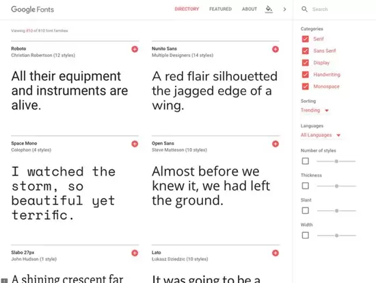 Kho lưu trữ font chữ đồ sộ