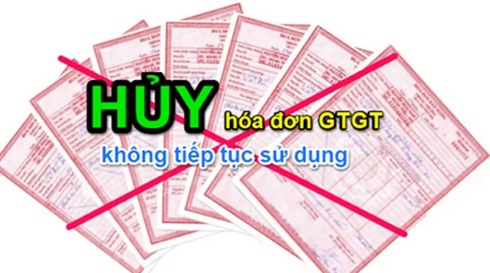 Quy định hủy hóa đơn GTGT