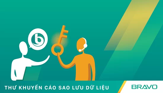 V/v sao lưu dữ liệu trên phần mềm BRAVO