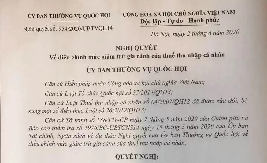 NLĐ thu nhập dưới 11 triệu đồng/tháng không phải nộp thuế TNCN