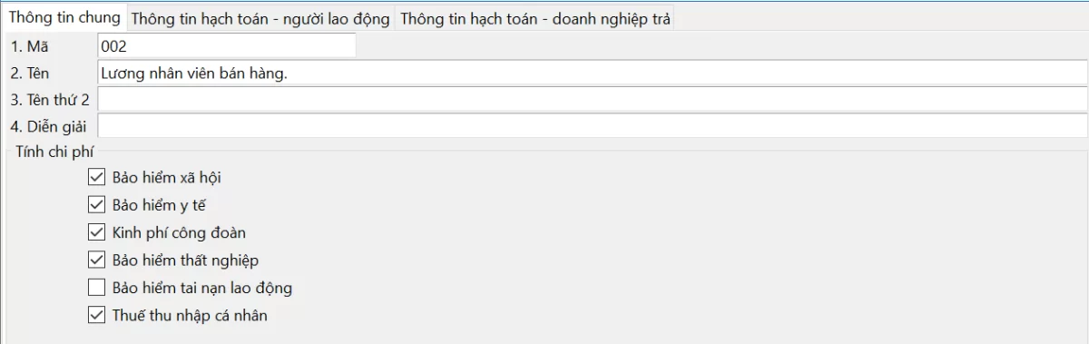 Cách tính lương trên phần mềm BRAVO (4)
