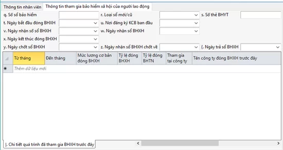 Tính năng quản lý Bảo hiểm xã hội của phần mềm BRAVO (Ảnh 2)