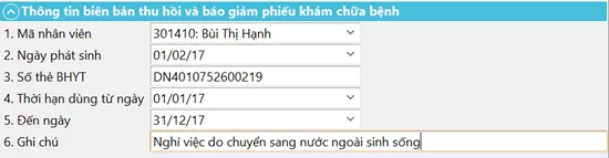 Tính năng quản lý Bảo hiểm xã hội của phần mềm BRAVO (Ảnh 7)