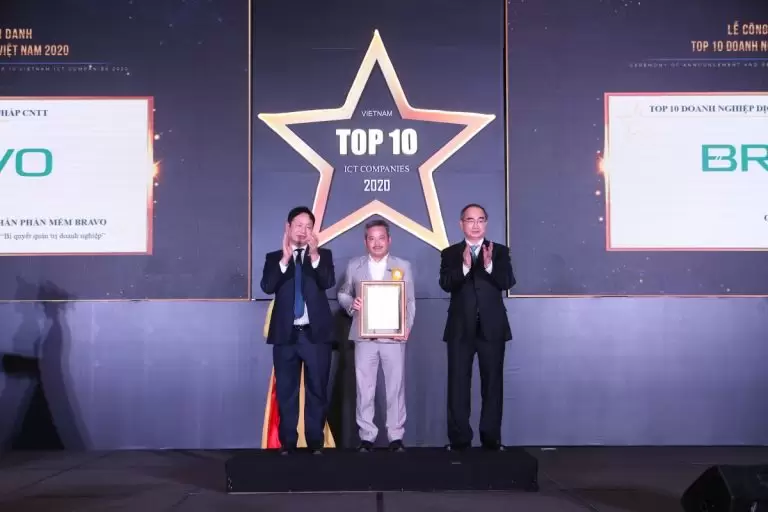 BRAVO được vinh danh TOP 10 Doanh nghiệp CNTT Việt Nam 2020